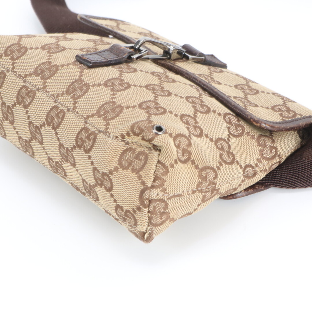 GUCCI - グッチ GGキャンバス 92543 レザー 2WAY ボディバッグ 斜め