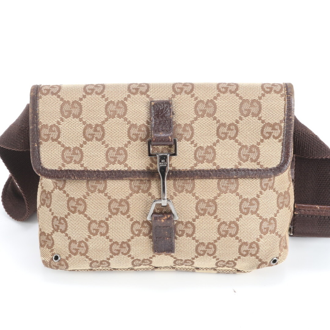 GUCCI - グッチ GGキャンバス 92543 レザー 2WAY ボディバッグ 斜め