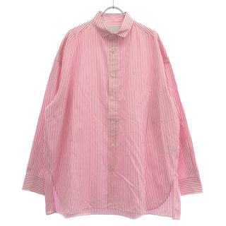 TICCA - 美品△TICCA //ブルーストライプ長袖シャツ△スキッパー プル