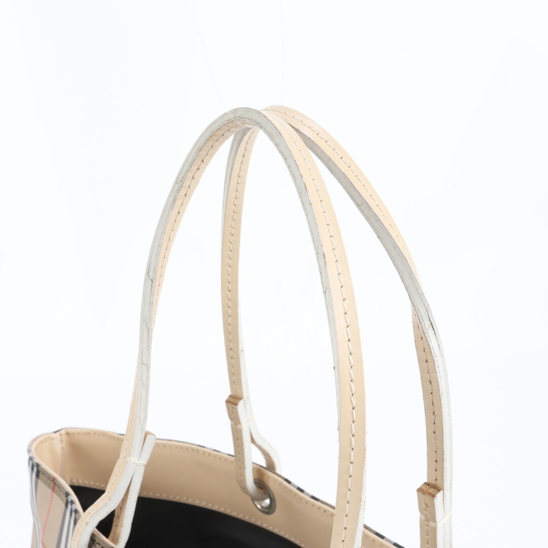 BURBERRY - バーバリー ノバ チェック レザー ナイロン ハンドバッグ