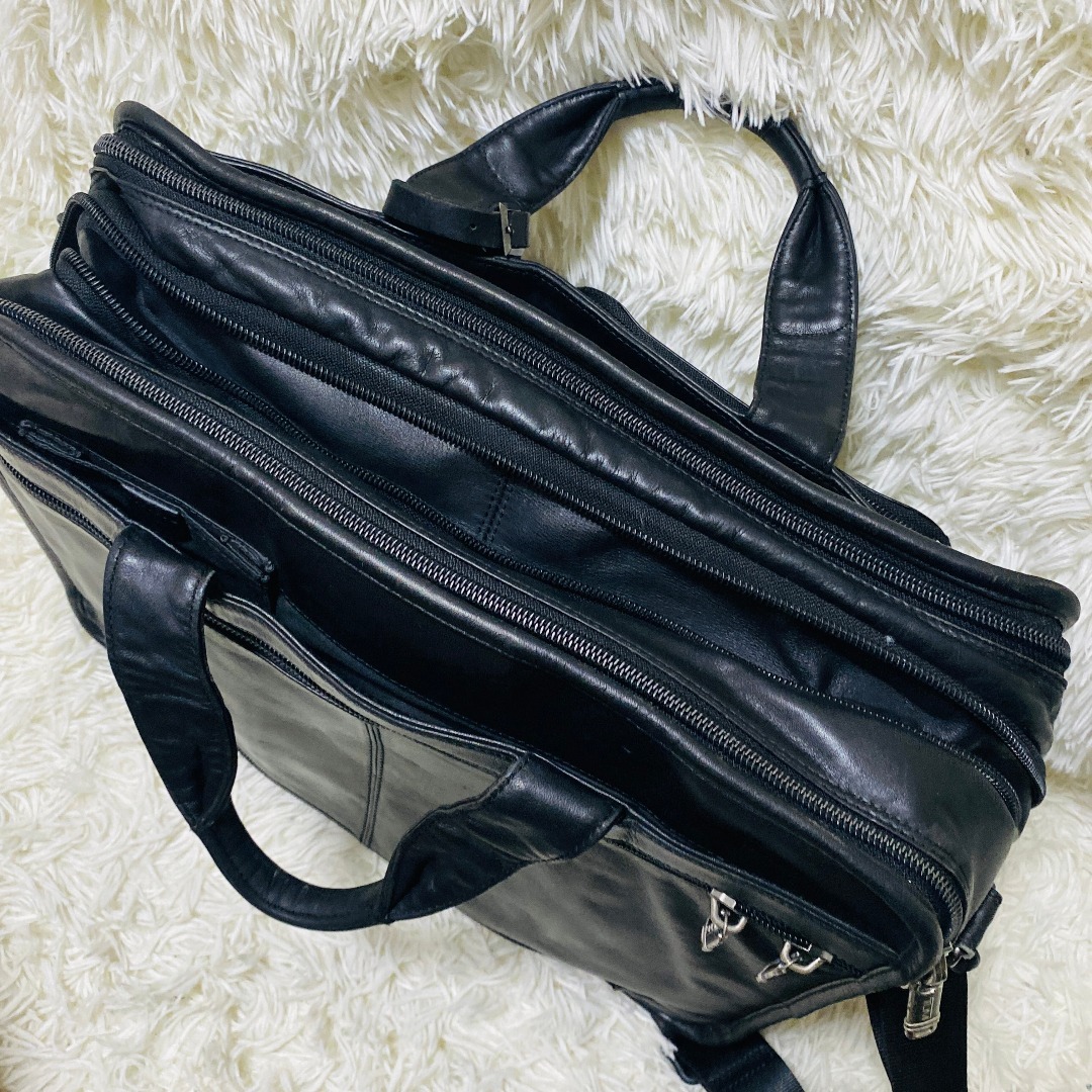 TUMI - TUMI トゥミ 高級 2way レザービジネスバッグ 本革 黒