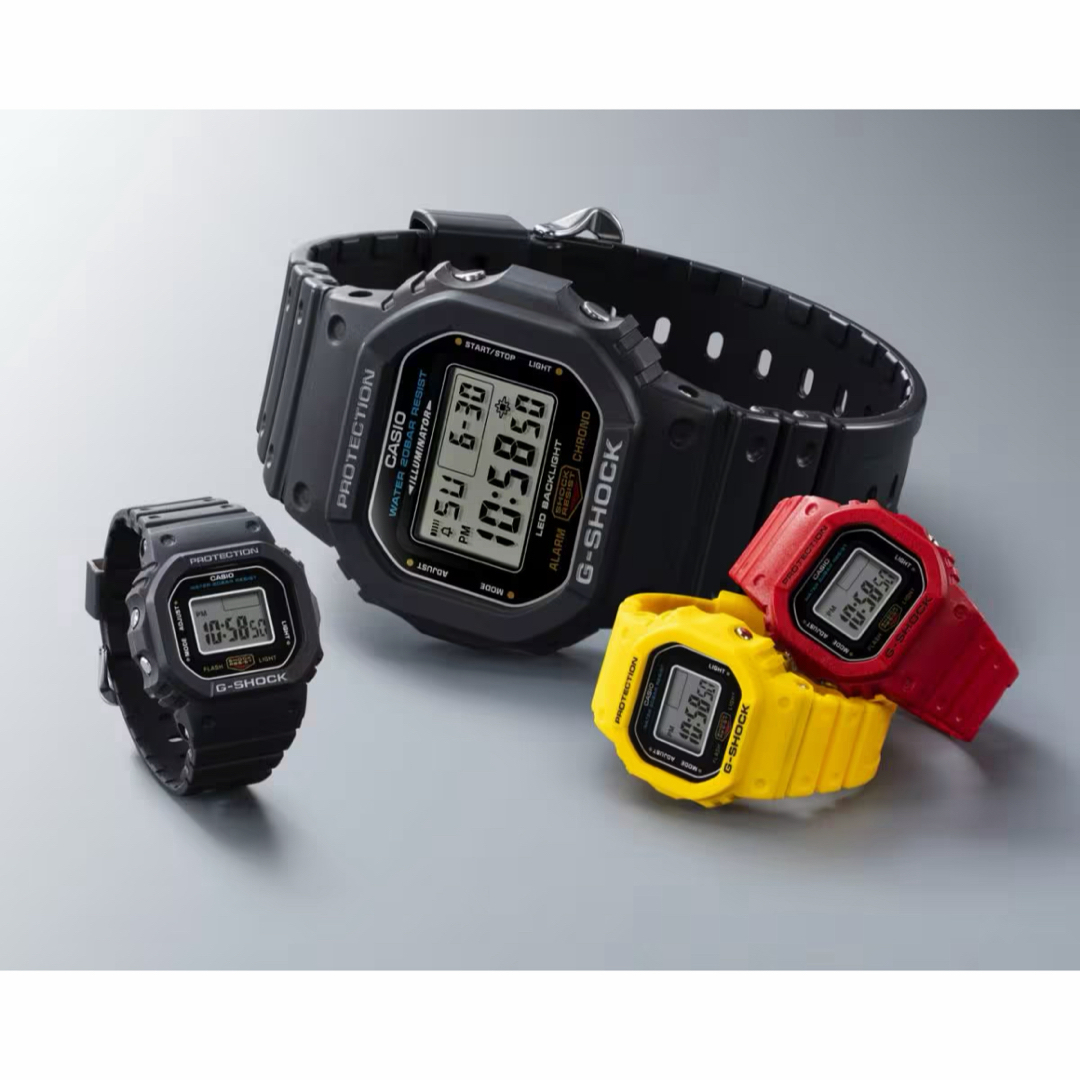 CASIO リングウォッチ DWN-5600-1JR レッド ブラックNanoの通販 by