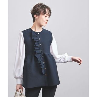 UNITED ARROWS - 【BLACK】ミニマルフリル ニット 5SLの通販 by UNITED