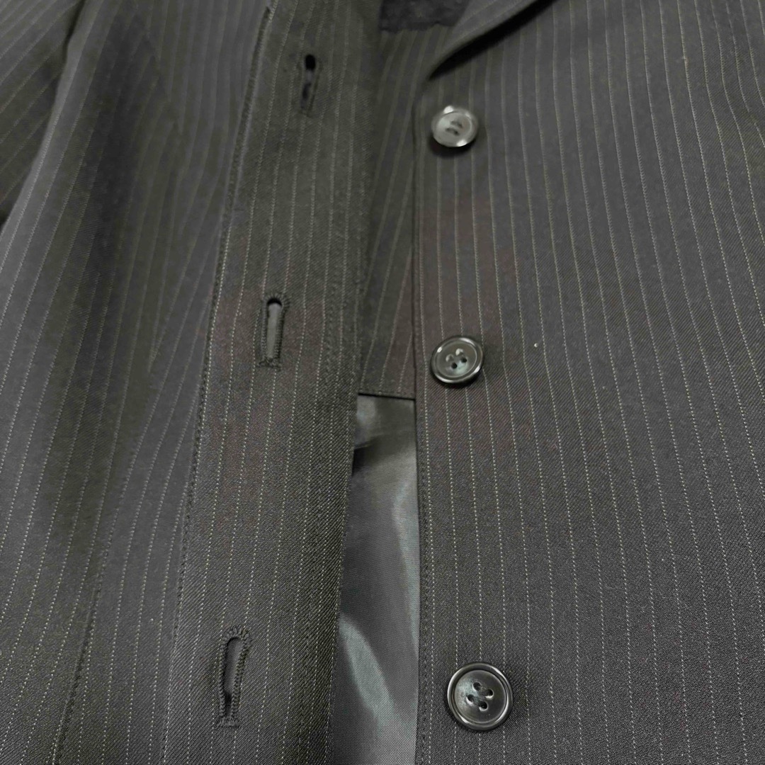 大きいサイズ 17号 Craselia スーツ 3点セット ストライプ ブラックの