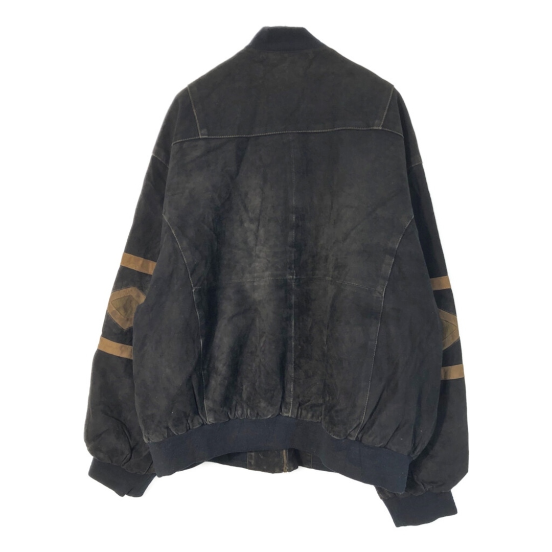 90年代 L.LAMBERTAZZI スエードレザーブルゾンジャケット ブラック