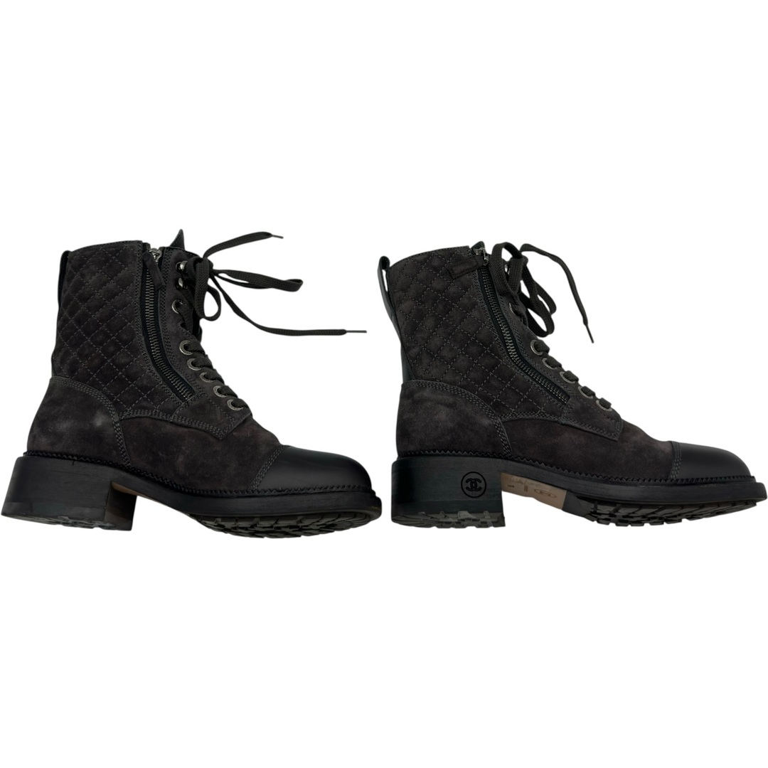 CHANEL - シャネル CHANEL ココマークスエードショートブーツ G33769