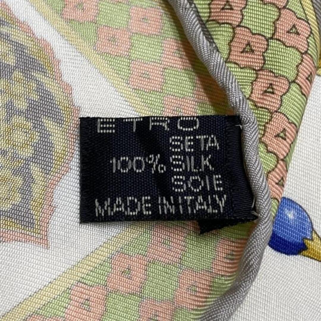 ETRO - ETRO(エトロ) スカーフ - アイボリー×グレー×マルチ フラワー