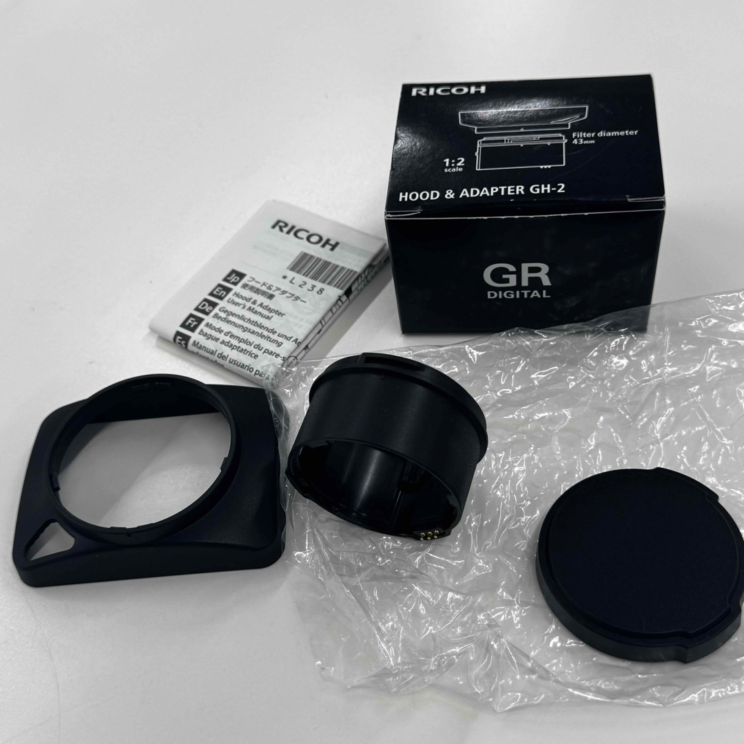 RICOH - RICOH GR DIGITAL Ⅲ Ⅳ 専用 フード&アダプター GH-2 の通販