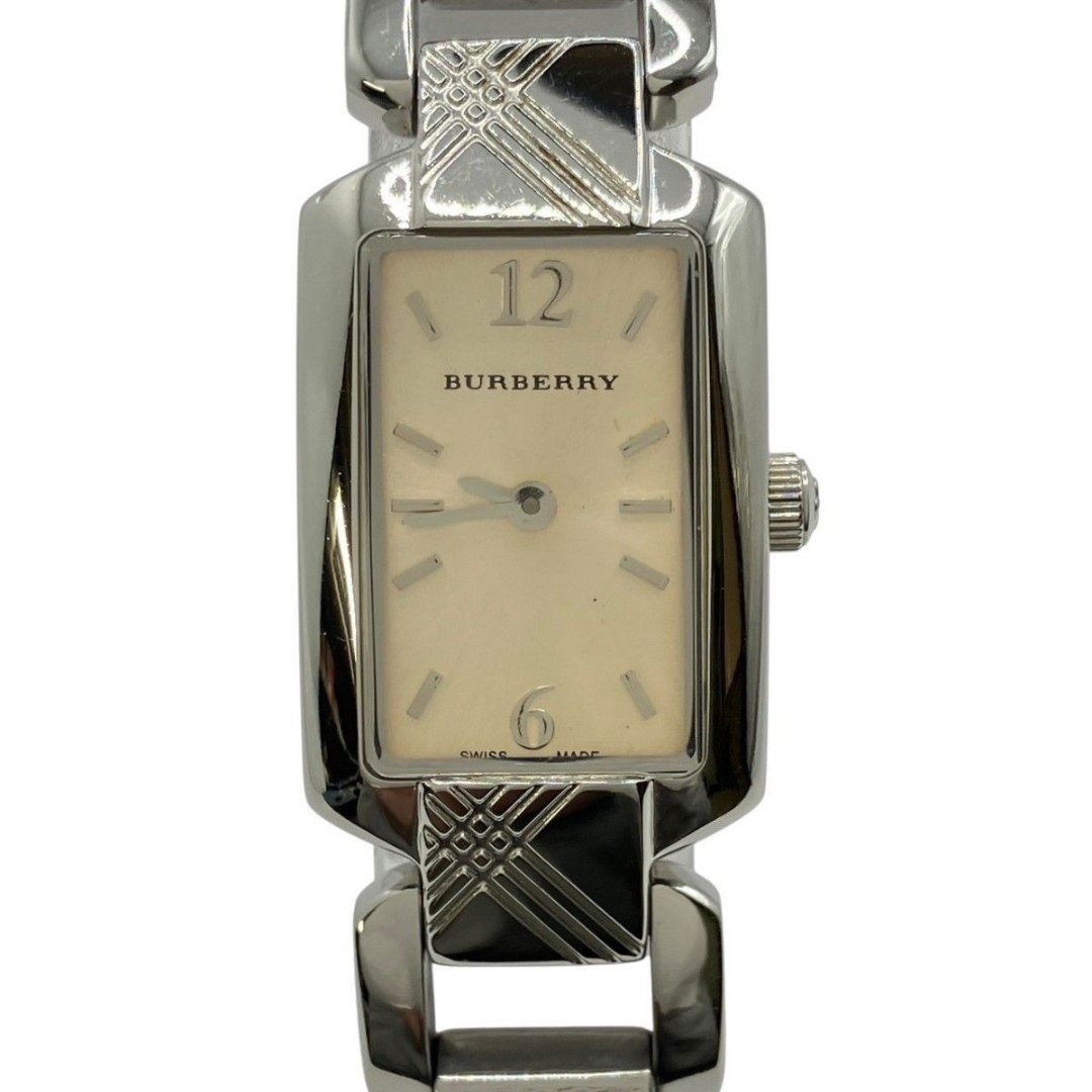 BURBERRY - BURBERRY 腕時計 BU4212 スクエア シルバー クォーツ 稼働
