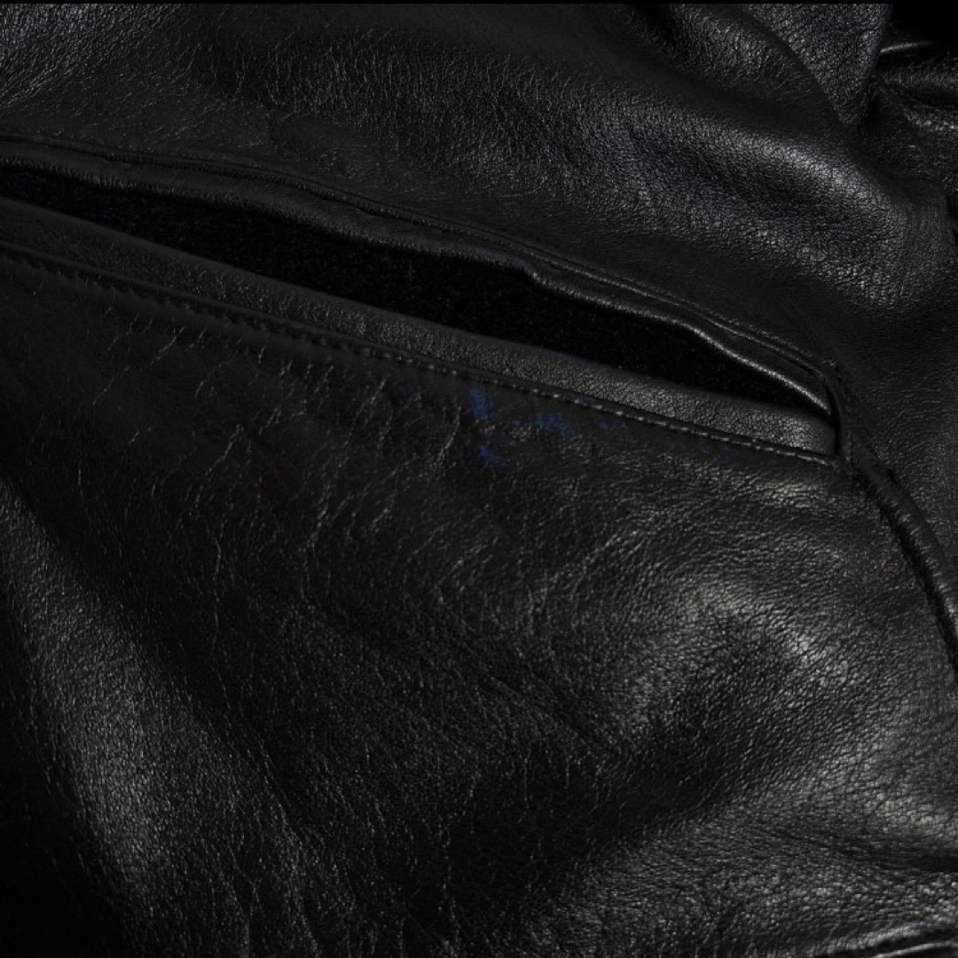 CHEVIGNON - 極上80s CHEVIGNON裏地チェック柄レザージャケットカー