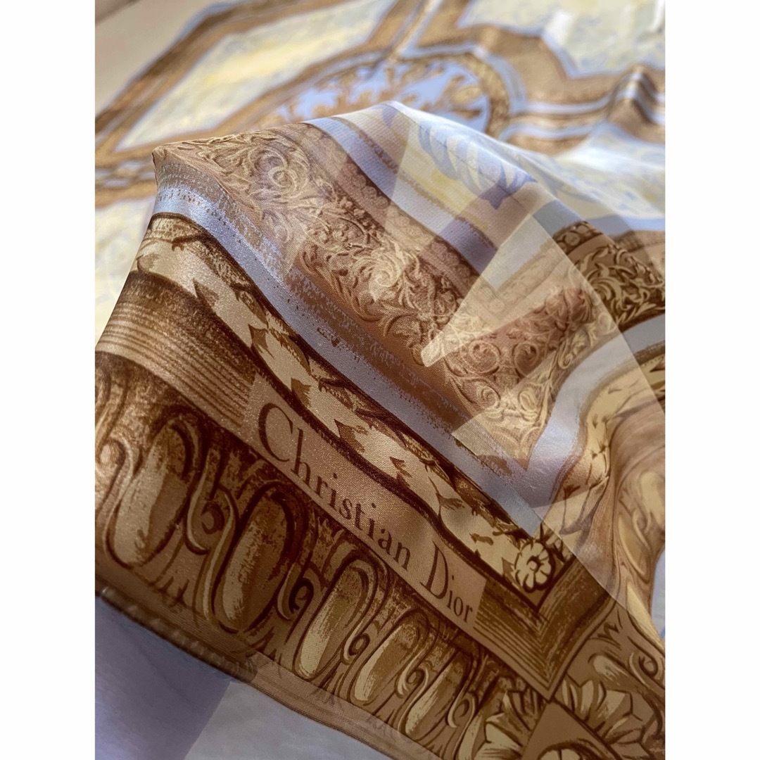 Christian Dior - Christian Dior 超大判 シフォンシルクスカーフ