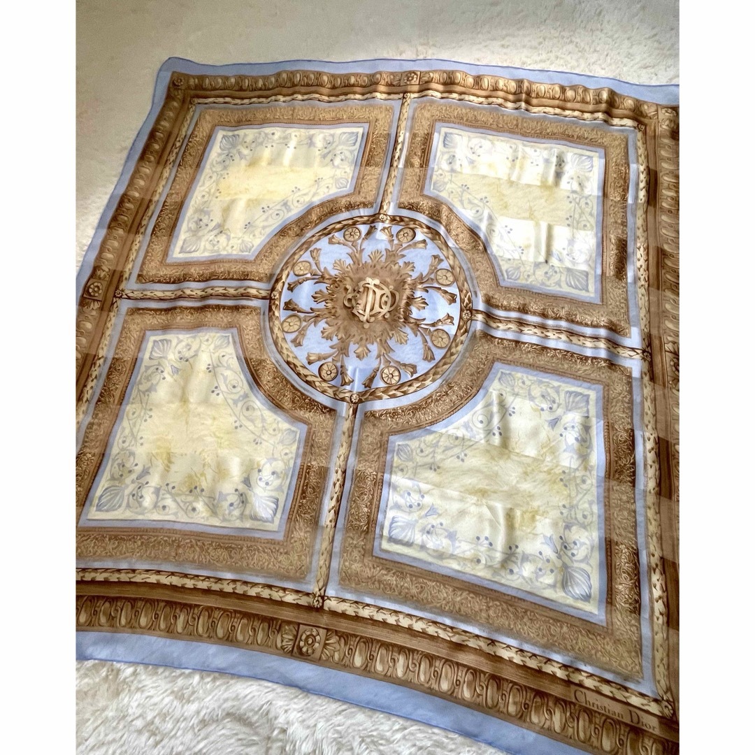 Christian Dior - Christian Dior 超大判 シフォンシルクスカーフ