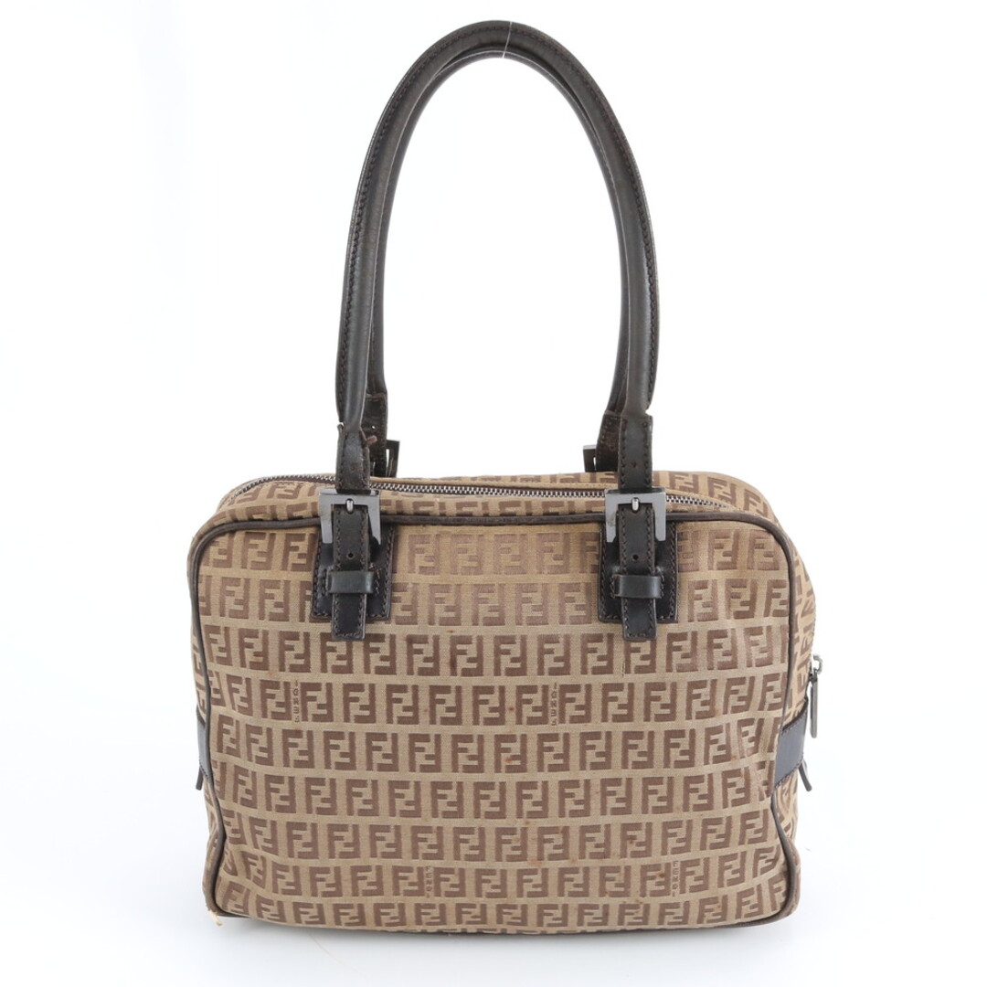 FENDI - フェンディ ズッキーノ FF レザー キャンバス トート バッグ