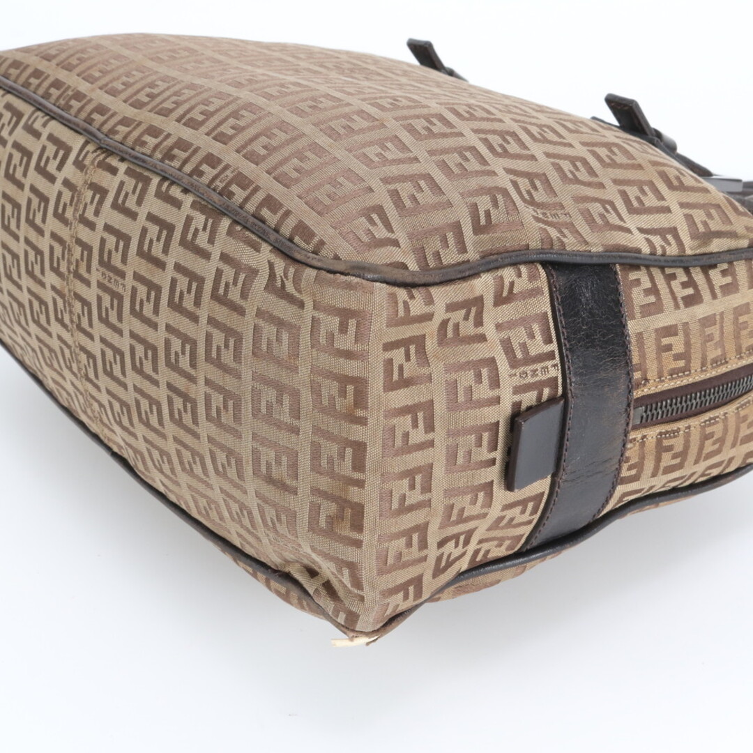 FENDI - フェンディ ズッキーノ FF レザー キャンバス トート バッグ