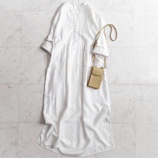 美品 21SS CELFORD セルフォード 長袖 ストレッチ ロング丈 リブニット