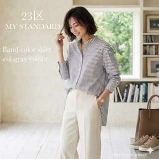 ellecy - &ellecy アンドエルシー 長袖シャツ オープンカラーシャツ 花