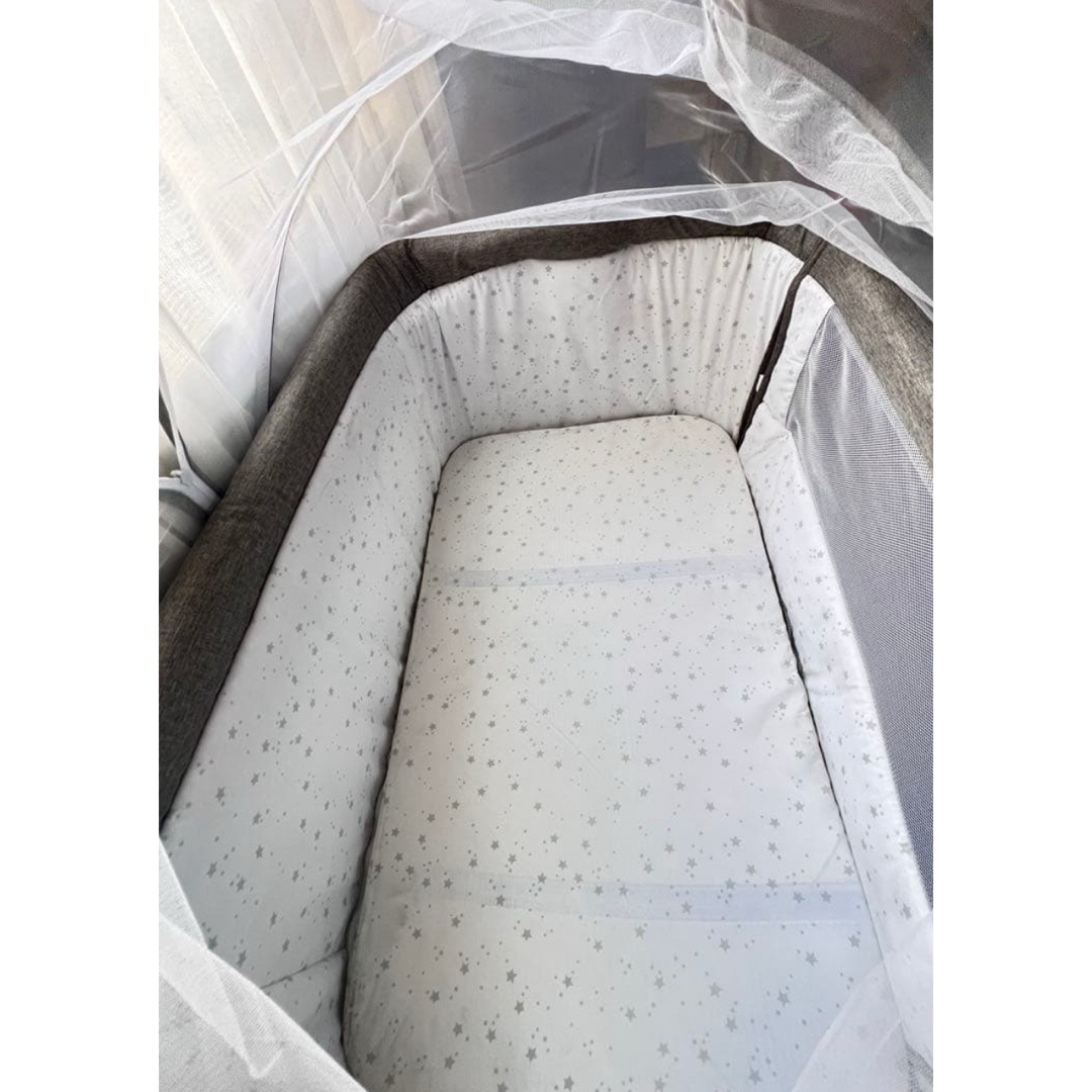 新品正規品HZDMJベビーベッド添い寝折りたたみハイローベッド08C-G