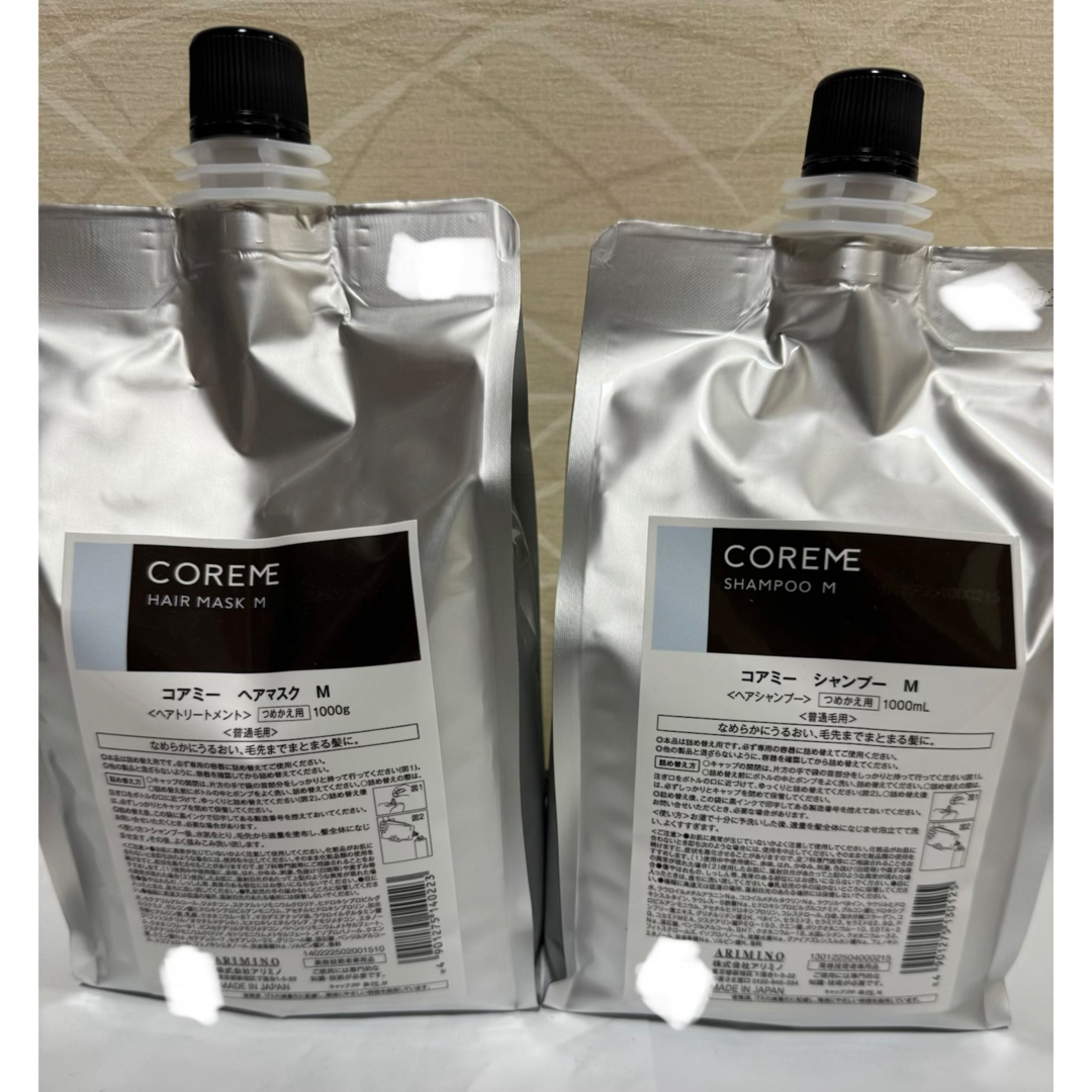 ARIMINO - コアミー M シャンプー1000ml/マスク1000g詰替セットの通販
