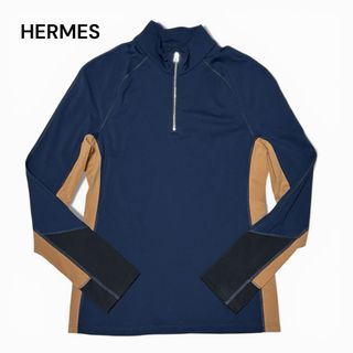 HERMES - 美品 エルメス HERMES ニット セーター ハーフジップ ロング