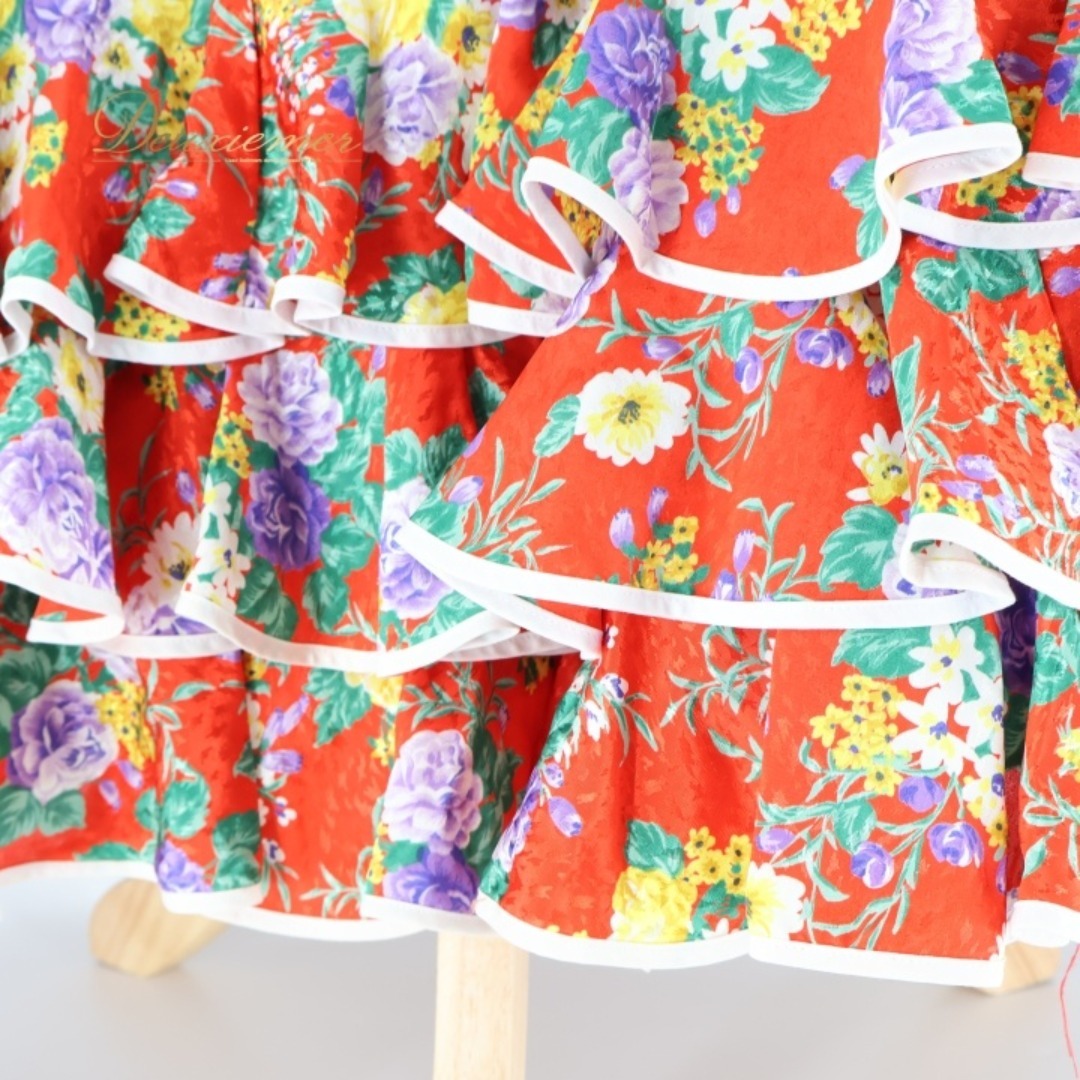 フラメンコ 衣装 トップス ブラウス ファルダ スカート ツーピース