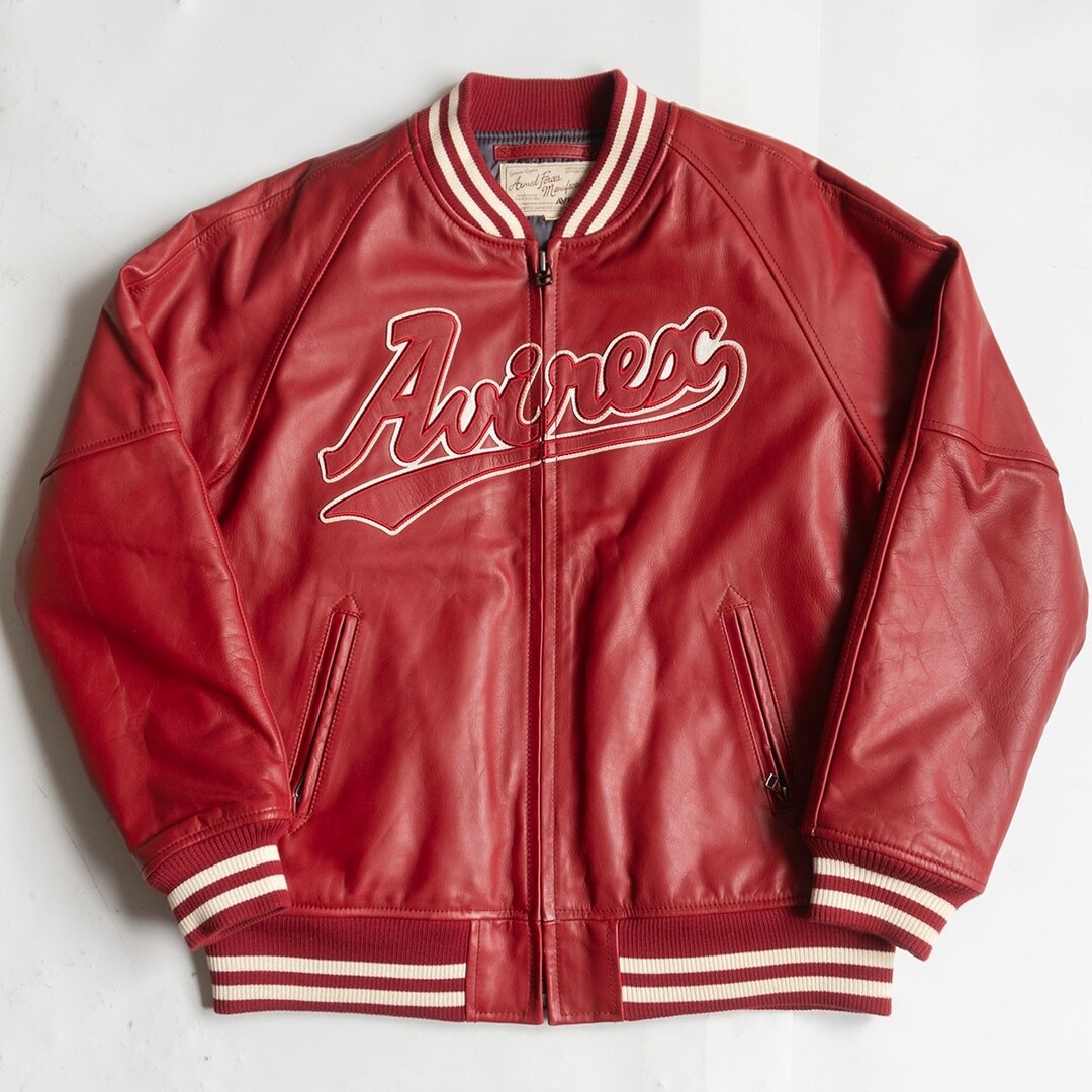 AVIREX - 【美品/ビッグサイズ】AVIREX【レザー ジップ スタジャン