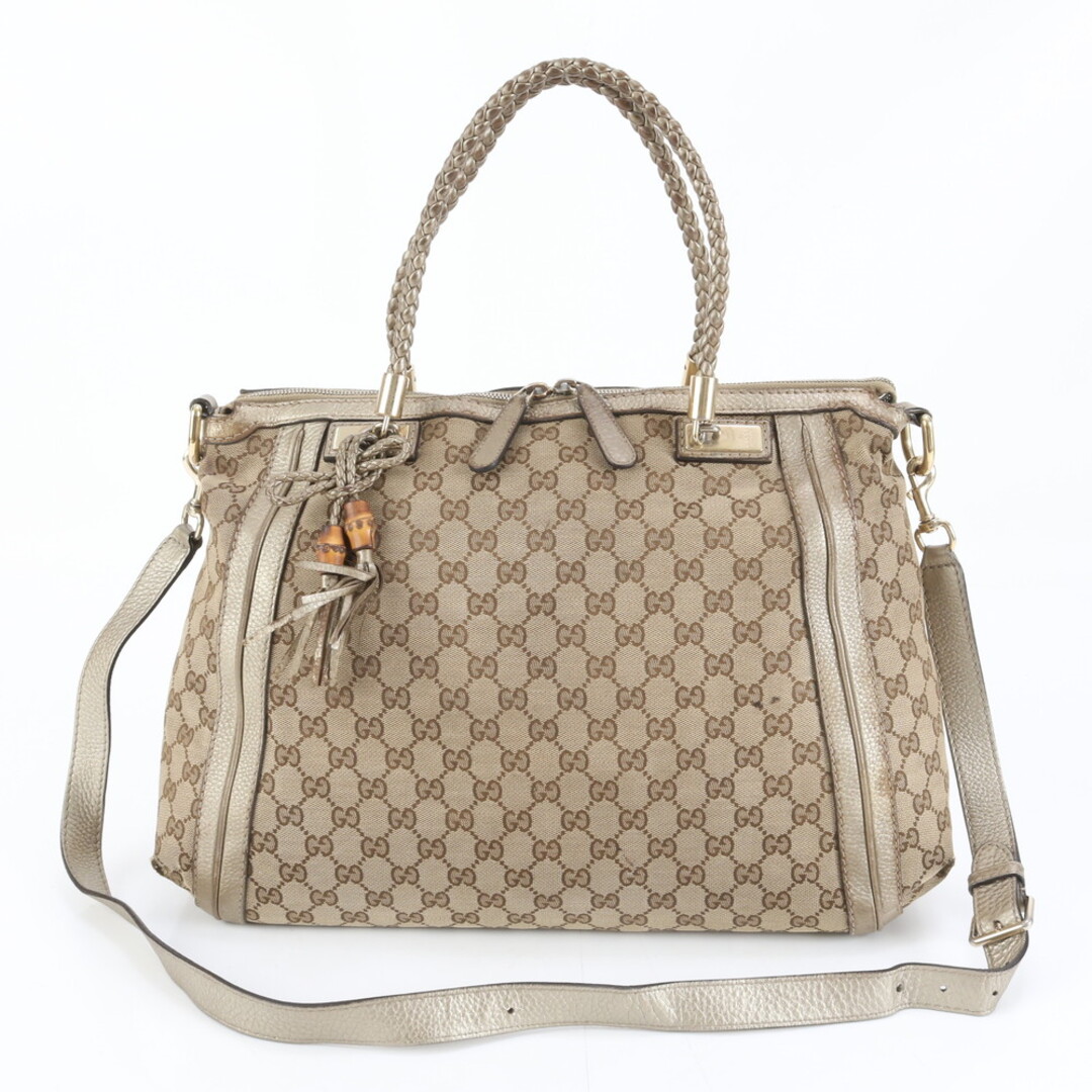GUCCI - グッチ GGキャンバス ベラ バンブー リボン タッセル 269946