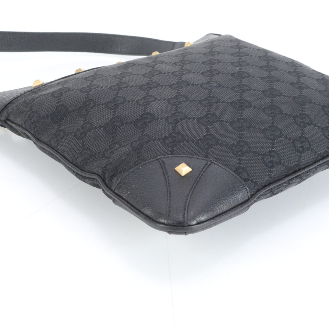 GUCCI - 美品 グッチ GG キャンバス スタッズ 120893 レザー