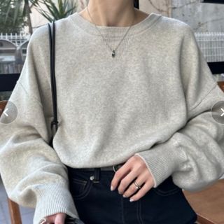 井川遥 x 三越伊勢丹 LOIN ロワン モヘアニット グレー 36 新品の通販