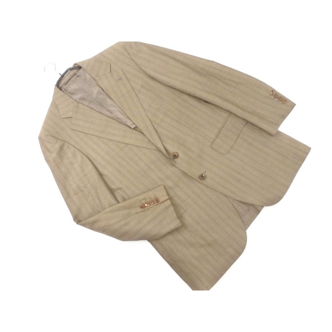 BURBERRY - BURBERRY バーバリー シルク混 ストライプ テーラード