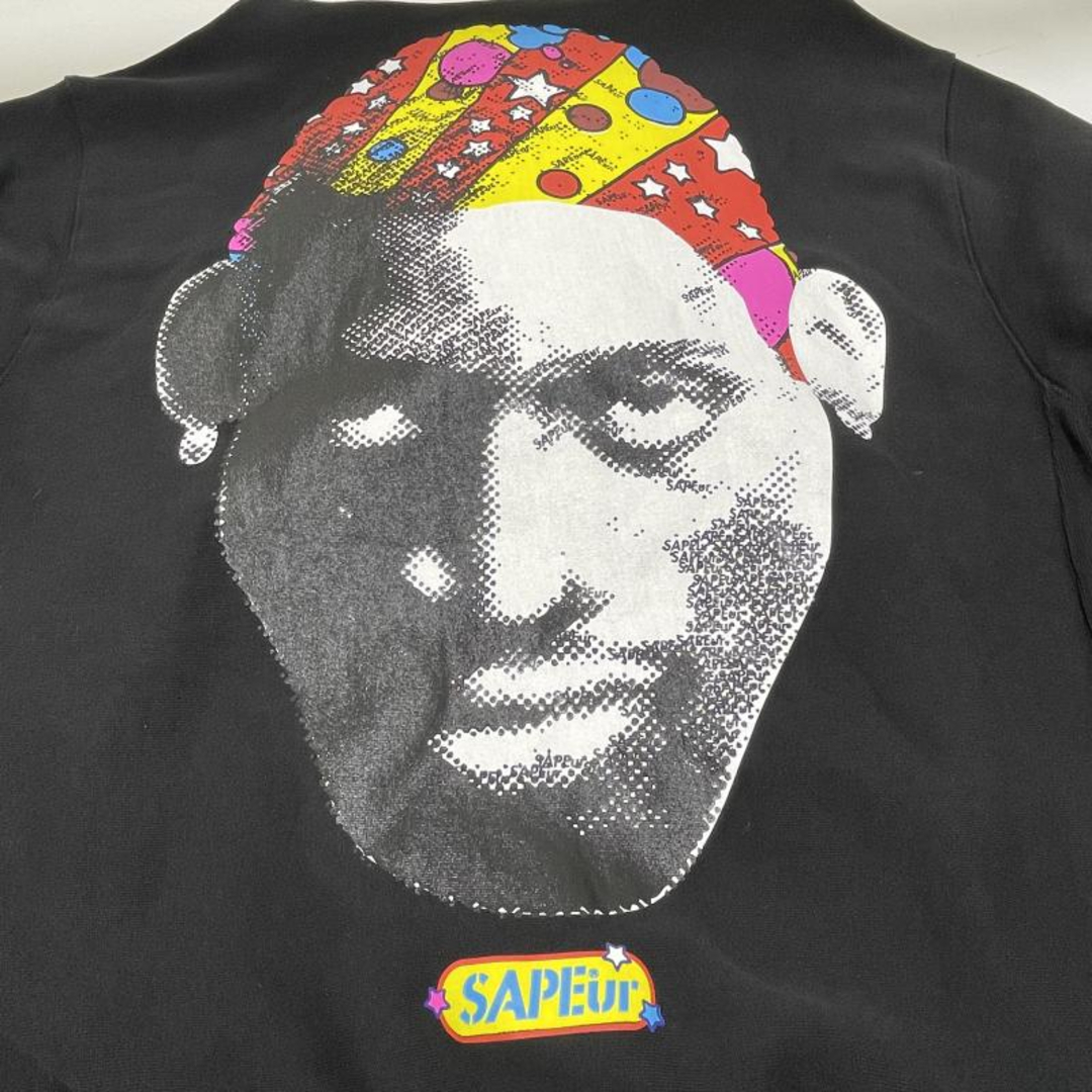 中古】SAPEur 大阪限定 70s POP HEAD HOODIE サイズXL ブラック