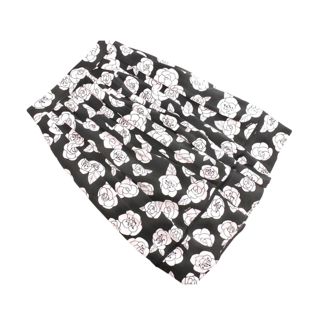 TO BE CHIC - TO BE CHIC トゥービーシック 花柄 タック スカート