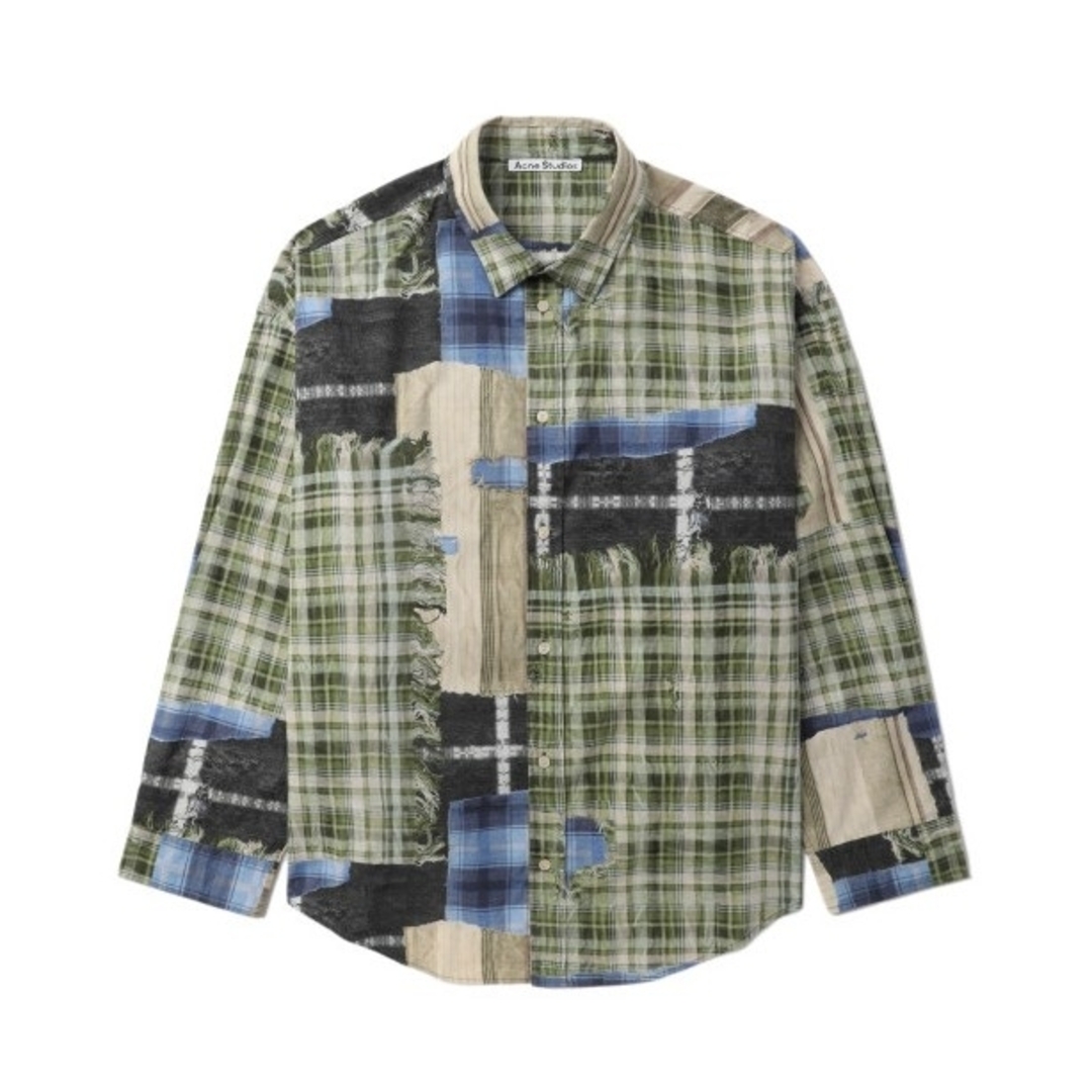 Acne Studios - Acne Studios パッチワークデザイン チェック柄 長袖