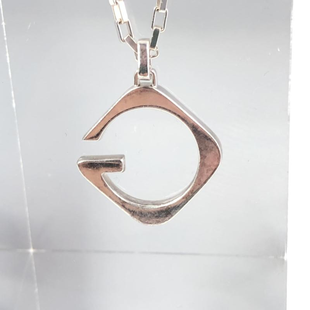 GUCCI - 【中古】GUCCI Gロゴ ネックレス シルバー[66][240066185588