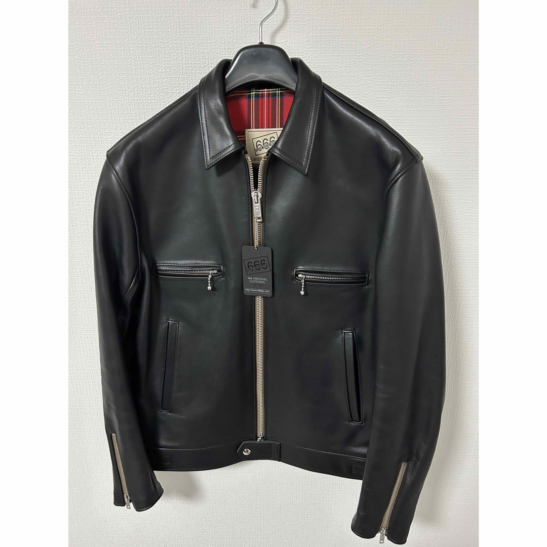 666 - 666 LJM-17TF タイトフィット シングル ライダース サイズ40の