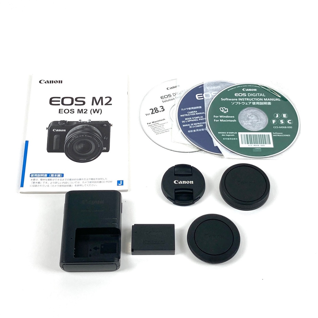 キヤノン EOS M2 EF-M 18-55 IS STM レンズキット ブラック 中古の通販