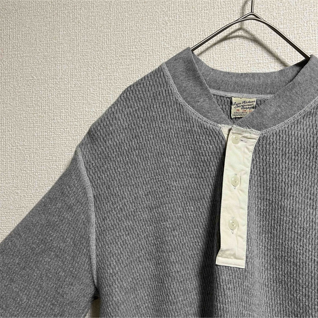 Buzz Rickson's - バズリクソンズ サーマルヘンリーネック長袖Tシャツ