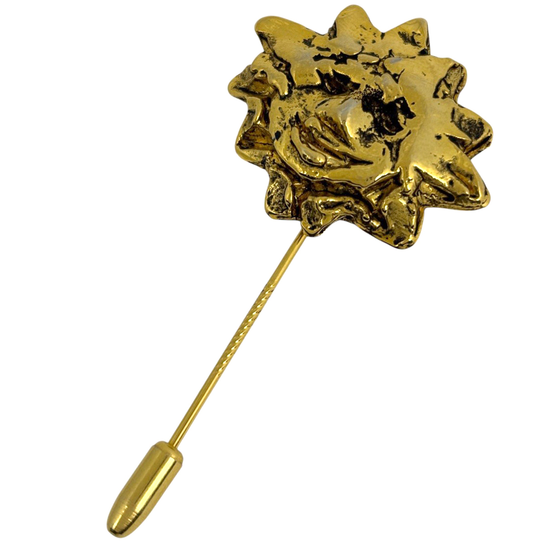 HERMES - エルメス 太陽モチーフ ピンブローチ GP 【中古】の通販 by