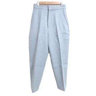 美品 22AW yori ヨリ ハンサムスラックス パンツ サイズ34 ネイビー