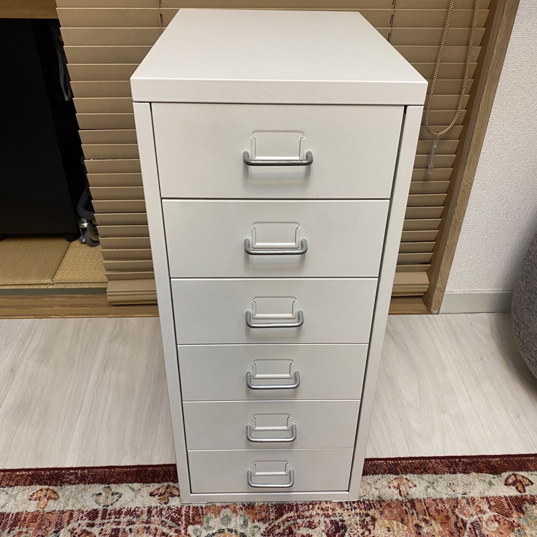 IKEA - ②値下げ不可 廃盤品 IKEA HELMER ホワイト 6段 キャビネット