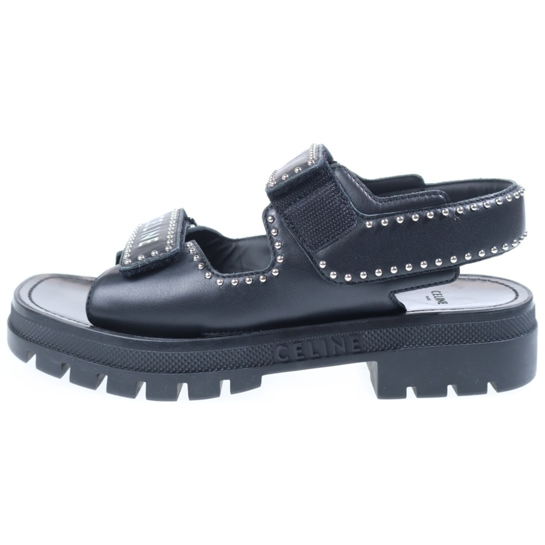 CELINE - CELINE セリーヌ ロゴ スタッズサンダルの通販 by BRING