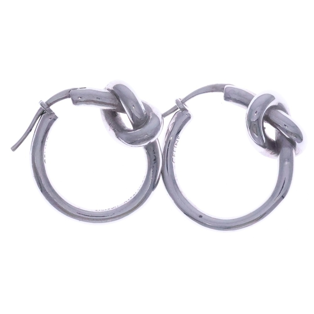 CELINE - CELINE セリーヌ ノット スモール フープピアス Ag925 SV