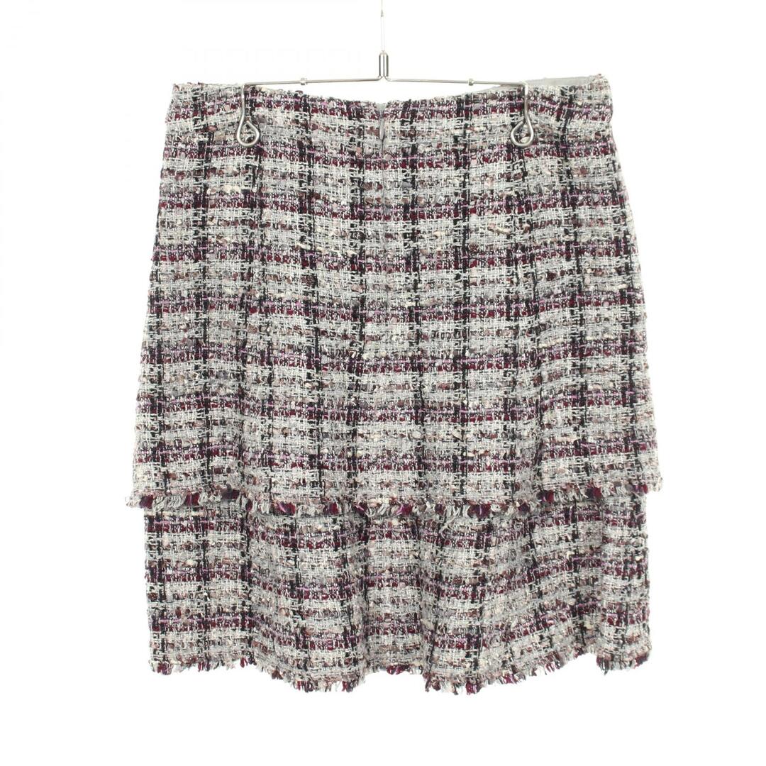 CHANEL - シャネル CHANEL ココマークプレート ツイード ティアード