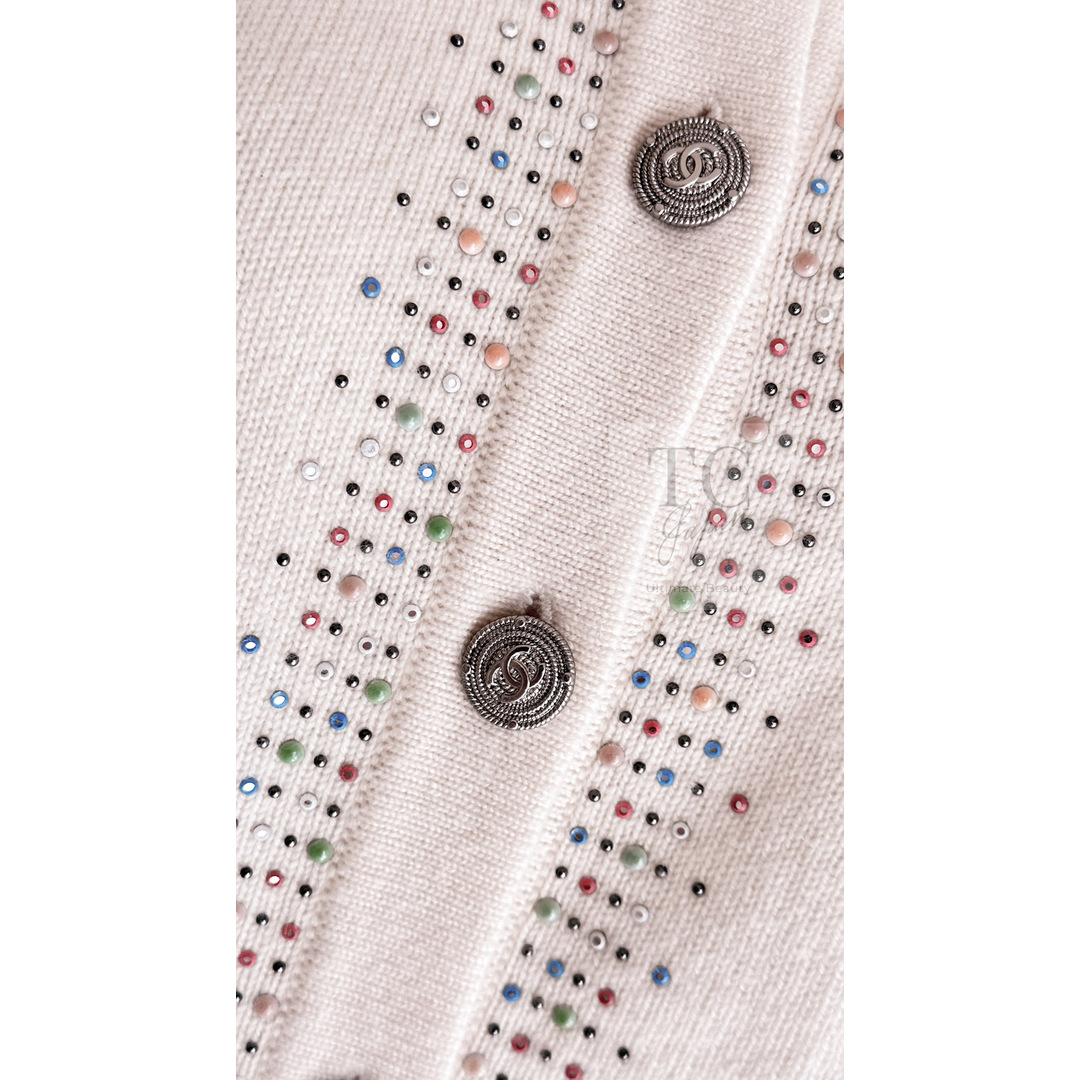 CHANEL - シャネル カーディガン CHANEL アイボリー カシミア