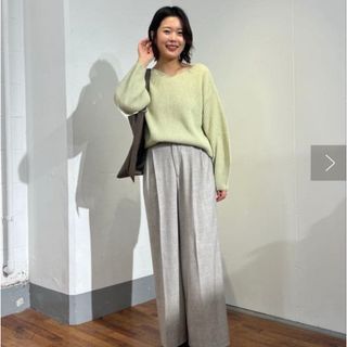 井川遥 x 三越伊勢丹 LOIN ロワン モヘアニット グレー 36 新品の通販