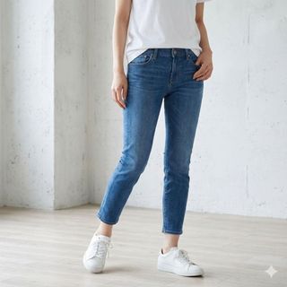 CLANE - 広瀬すず×CLANE TUCK WIDE DENIM PANTS アイスブルーの通販 by