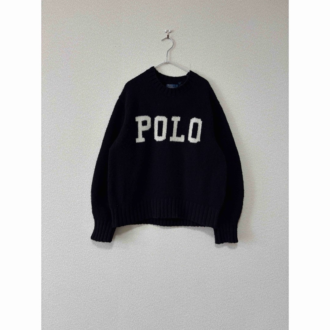 POLO RALPH LAUREN - ラルフローレン ウール カシミヤ混 ロゴニット