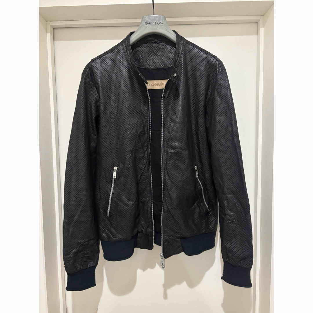 GIORGIO BRATO - 美品GIORGIO BRATOジョルジオブラット22SラムレザーS