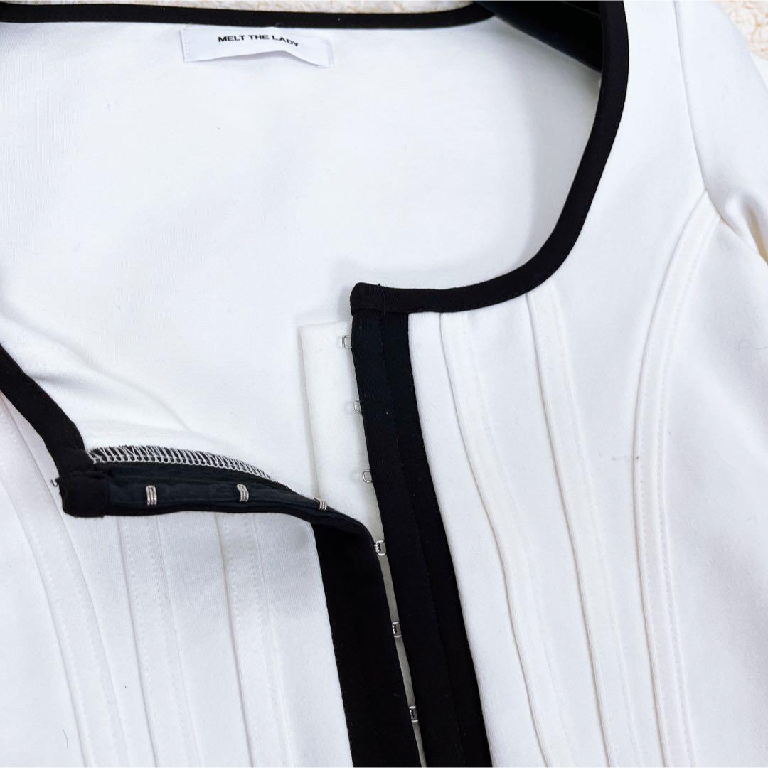MELT THE LADY ショート丈 半袖 コルセット ジャケット トップスの通販