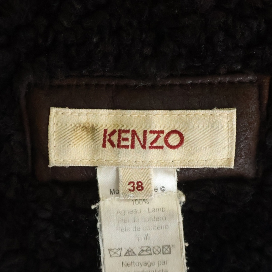 KENZO - KENZO ケンゾー フラワーエンブロイダリー ムートンレザー