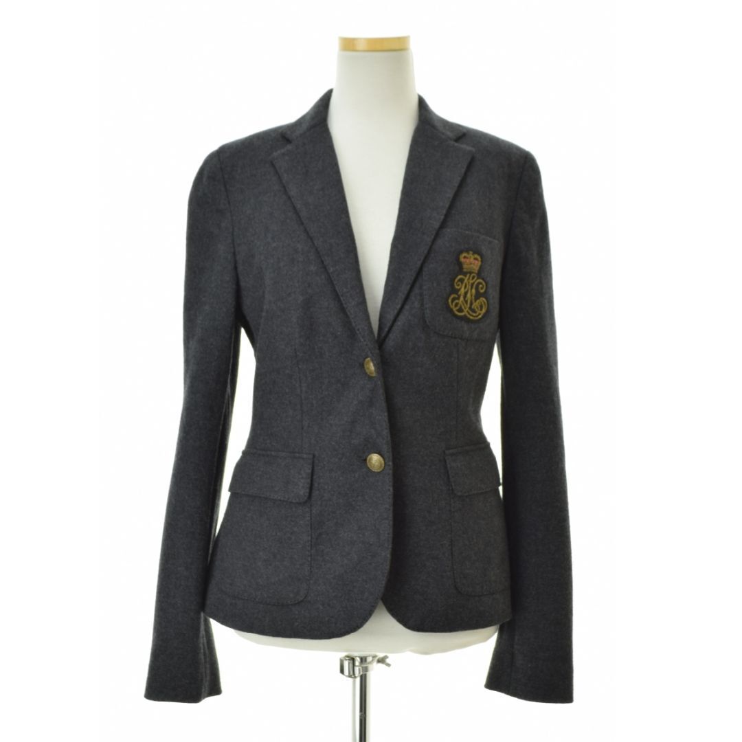 Ralph Lauren - 【RALPHLAUREN】エンブレム 2釦シングルブレザーウール